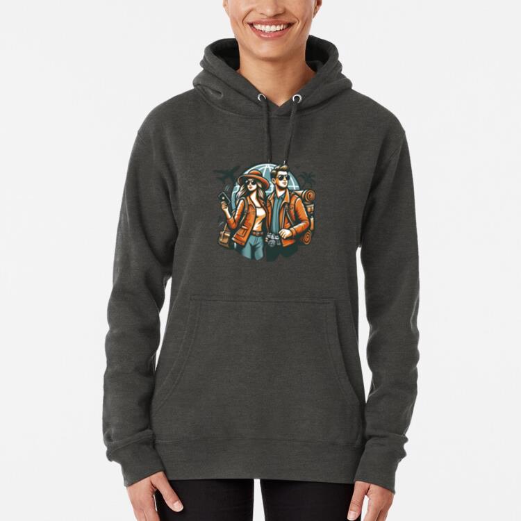 Bold Cheerful Camping Travelling Hoodie