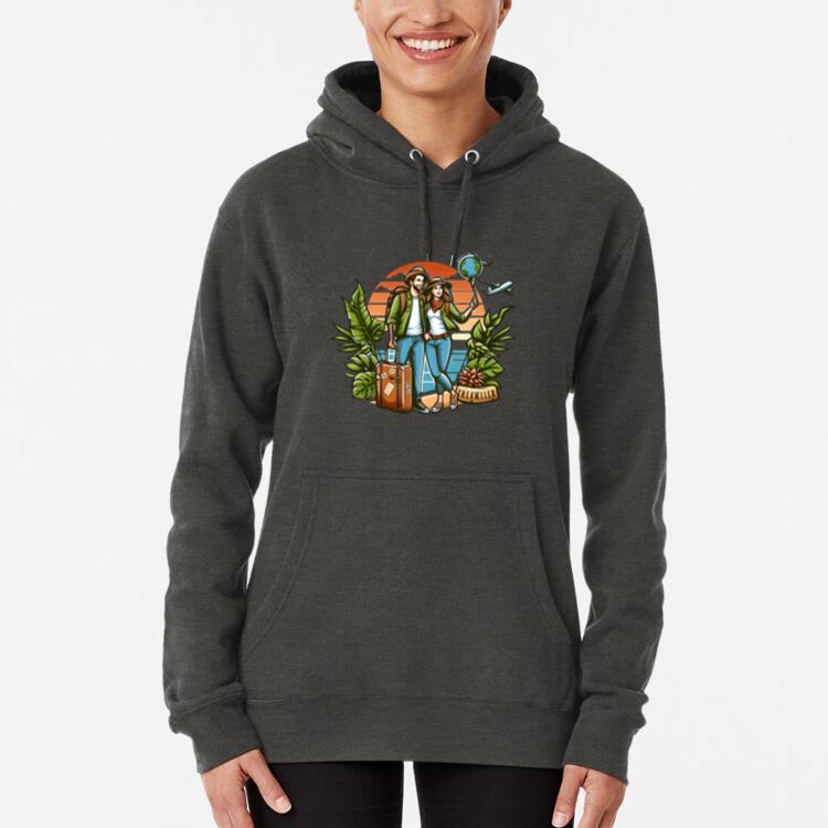 Bold Peaceful Travelling Camping Hoodie