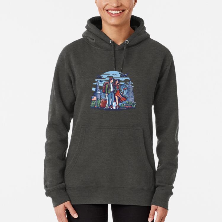 Bright Splendid Camping Travelling Hoodie