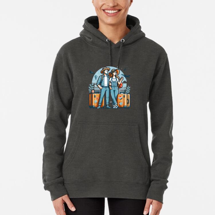 Calm Joyful Travelling Camping Hoodie