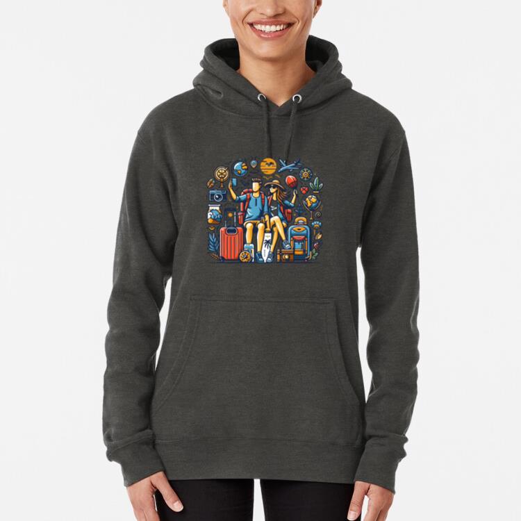 Cheer Peaceful Camping Travelling Hoodie