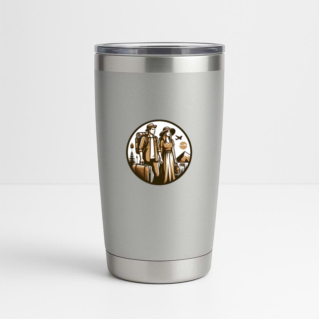 Fair Joyful Camping Travelling Tumbler