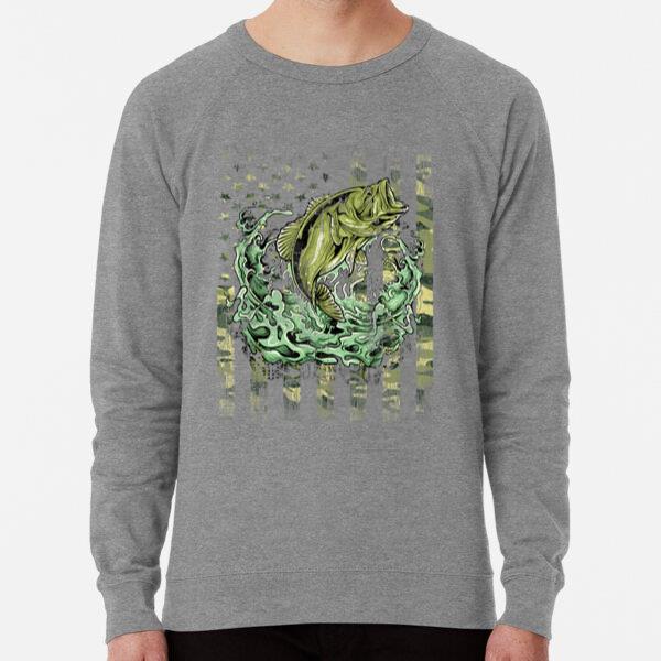 Fishing Camouflage USA Flag Sweatshirt