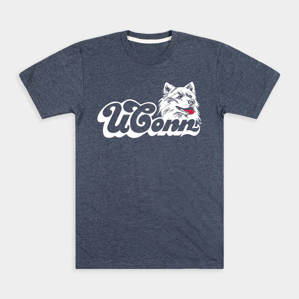 1980s + 1990s UConn Huskies T-Shirt Gifts For Basketball Fan