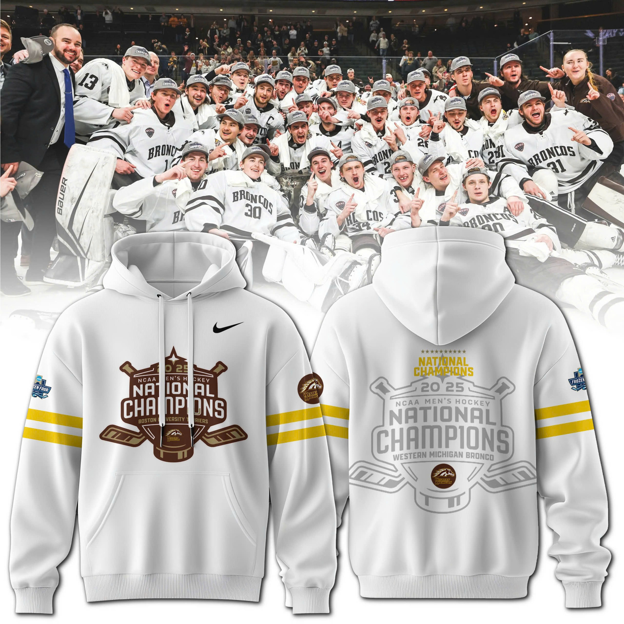 2025 NCAA Division Mens Ice Hockey Championship Champion Hoodie Gift Ideas For Hockey Lovers