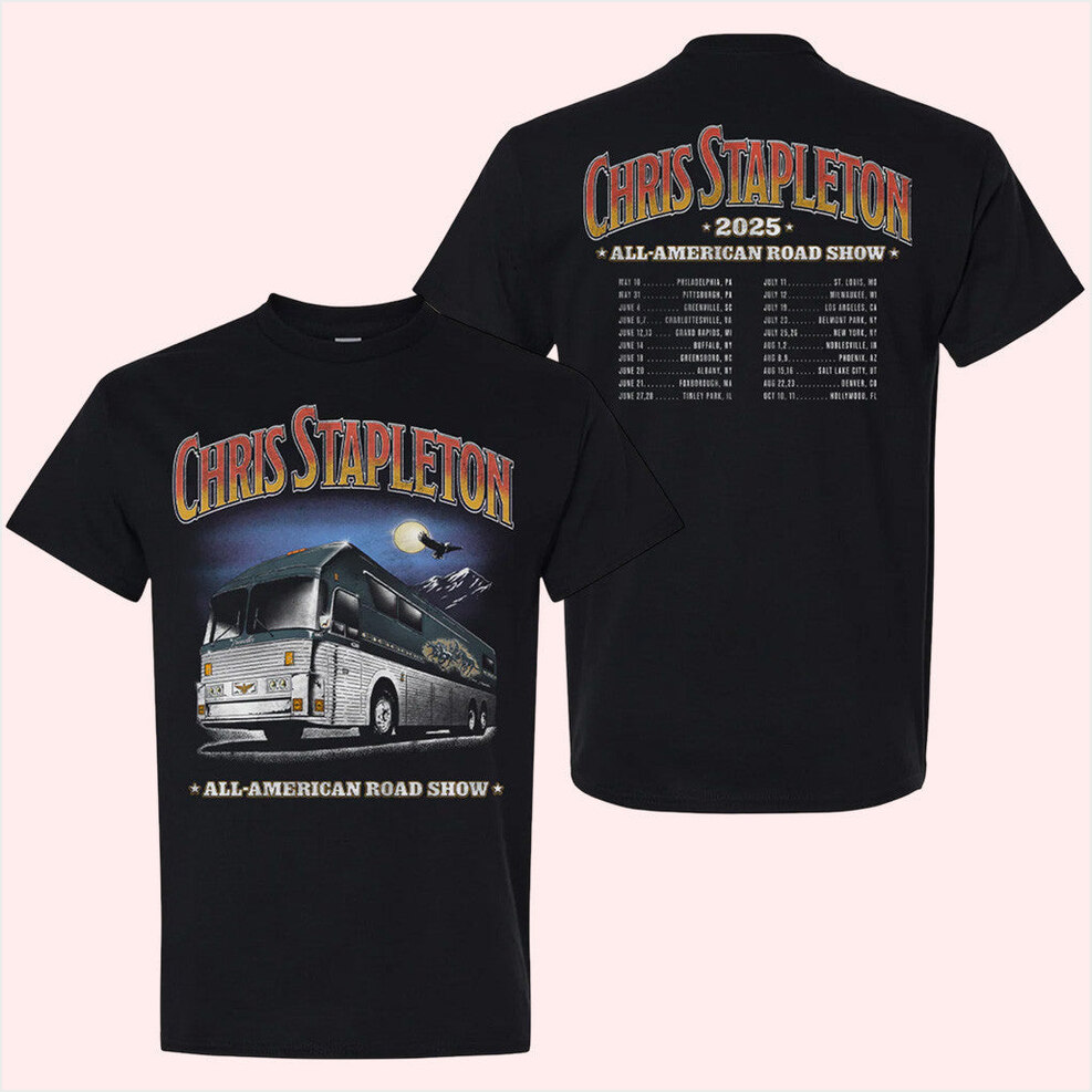 2025 Tour Bus T-Shirt Chris Stapleton Merch Birthday Gifts For Dad Gifts For Besties