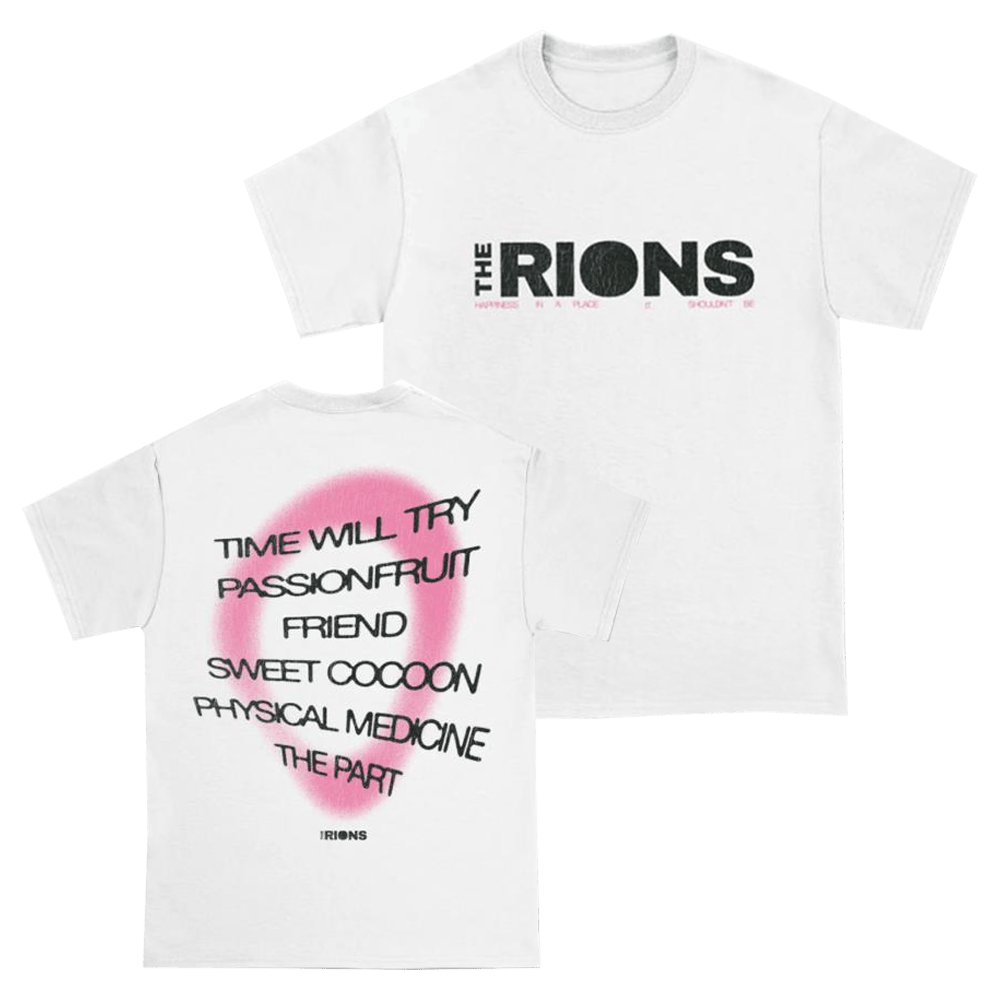 24hundred Merch The Rions Happiness Ep White T-Shirt Father's Day Presents For Husband