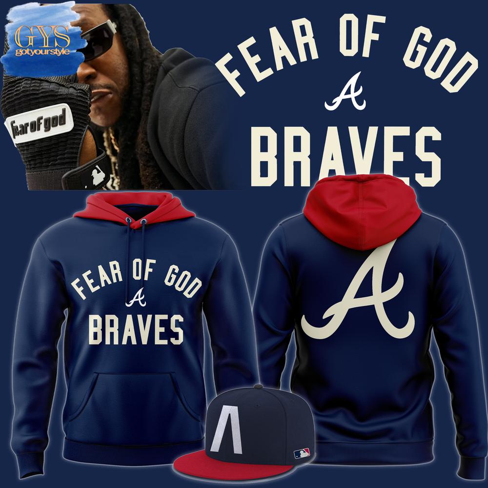 Atlanta Braves x Essentials Fear Of God Atlanta Capsule 2025 MLB All-Star Week Hoodie