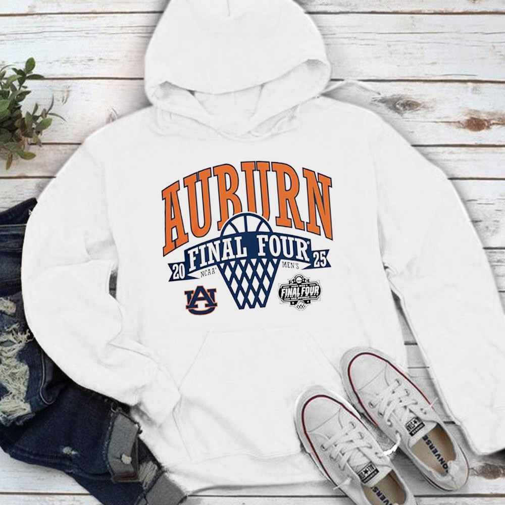 Auburn Tigers 2025 Final Four NCAA Mens Basketball Hoodie Basketball Fan Gift Ideas