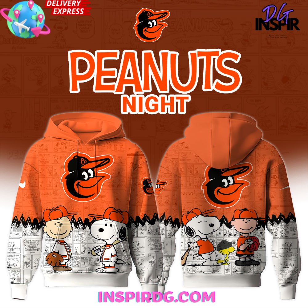 Baltimore Orioles 75th Anniversary of Peanuts Special Hoodie Gift For Sport Music Fans