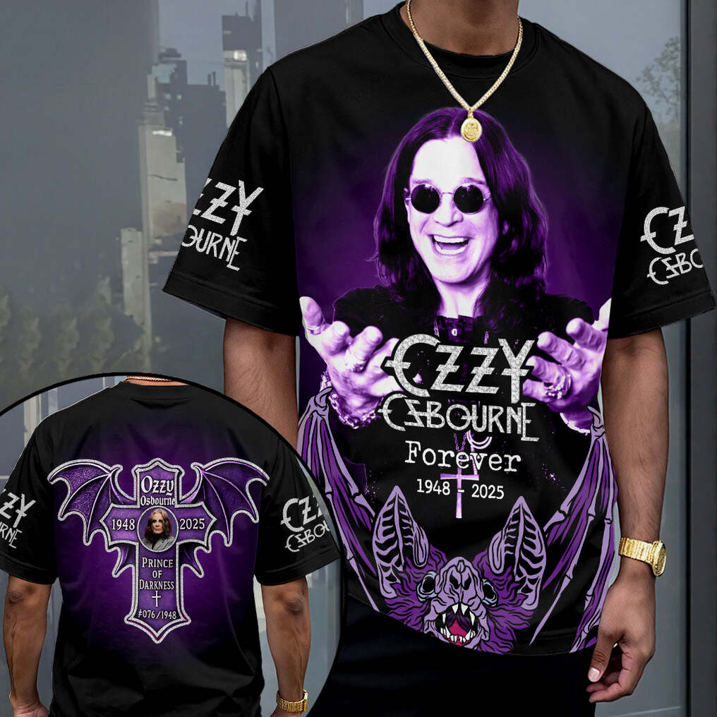 Black Sabbath X Ozzy Osbourne Forever T-Shirt RIP Ozzy Osbourne Shirt Fan Merch Gifts For Fans