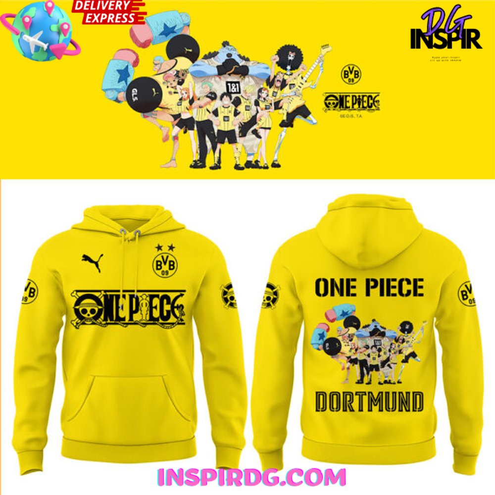 Borussia Dortmund x One Piece Limited Edition Hoodie Gift For Sport Music Fans