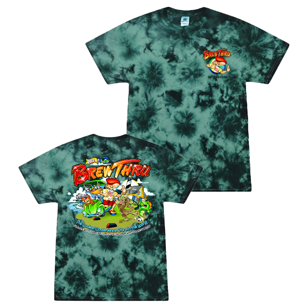 Brew Thru Merch 2024 Annual Tie Dye T-Shirt Cool Gifts For Dad