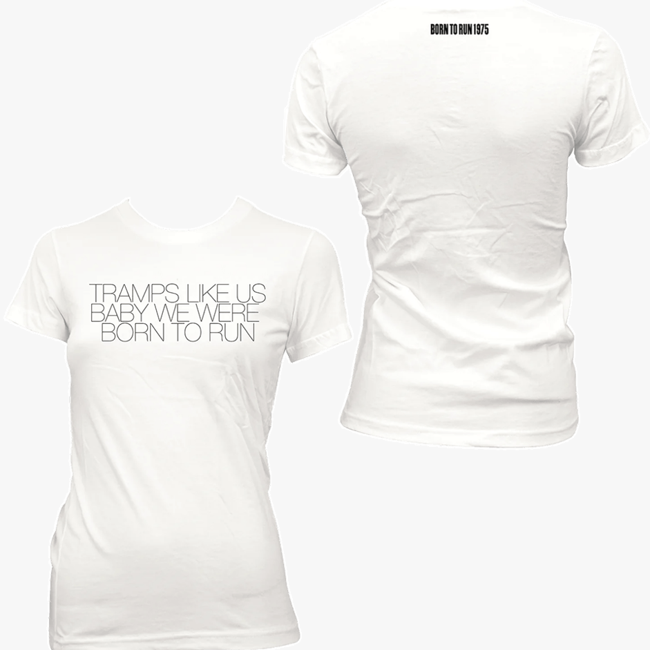 Bruce Springsteen T-Shirt Tramps Like Us Women's Tee Bruce Springsteen Merch Gifts For Wife