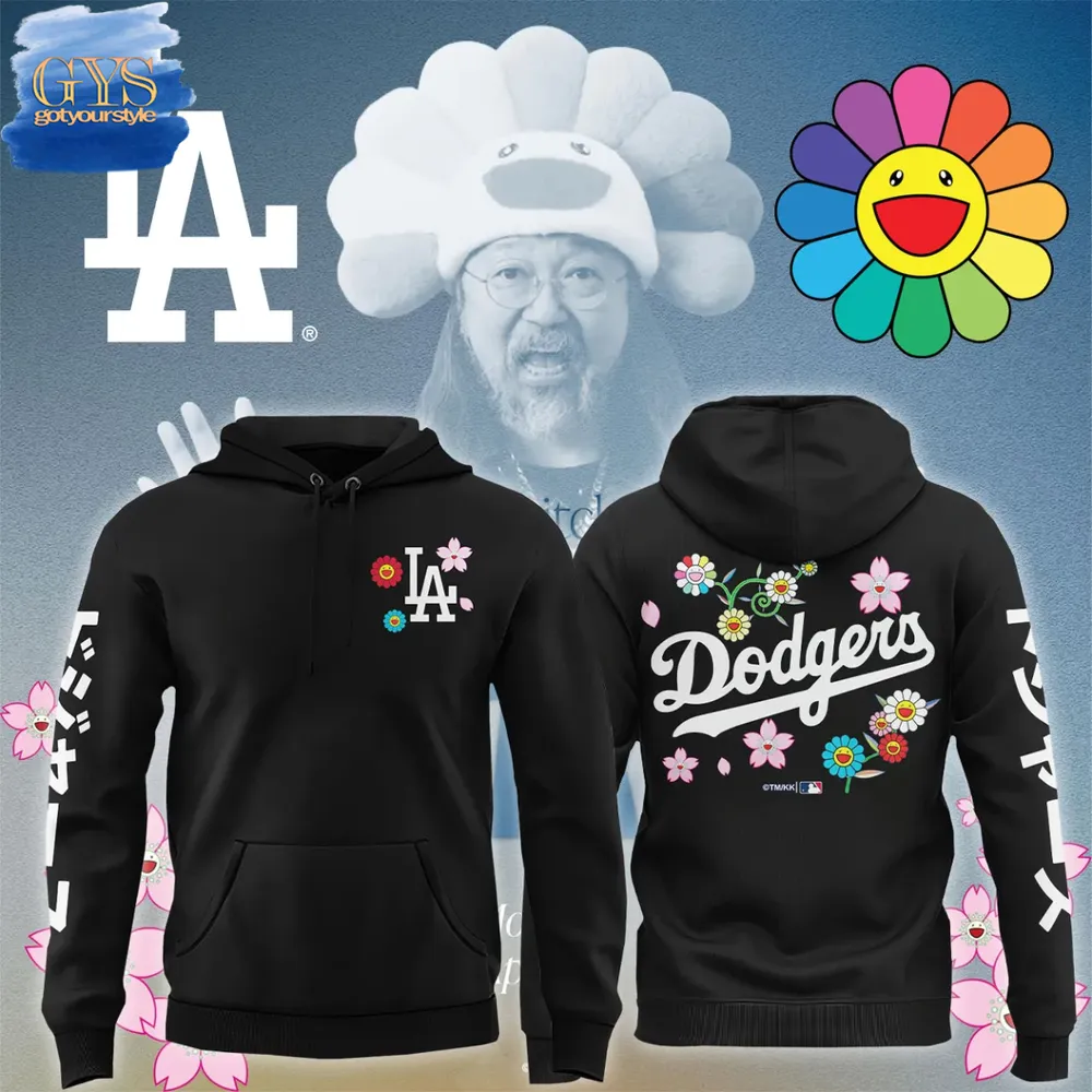 Dodgers x Takashi Murakami Japanese Heritage Night New Limited Edition Hoodie Gift For Sport Music Fans