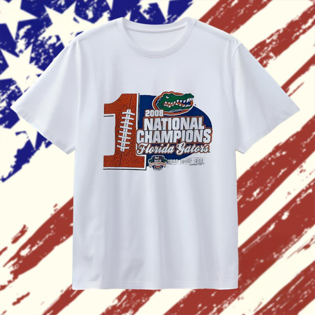 Florida Gators 2008 National Champions T-Shirt Florida Gators Merch Gifts For Dad