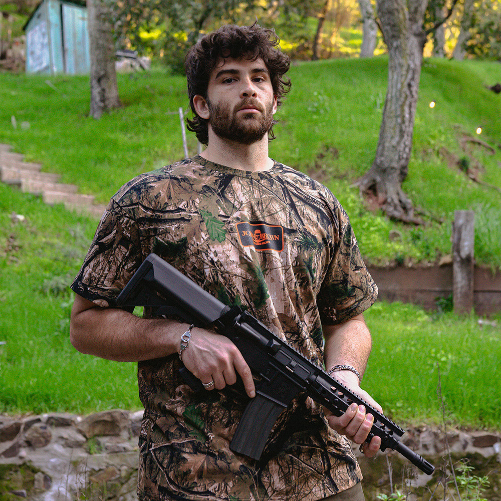 Hasan Piker Merch John Brown Hunting Club Camo T-Shirt Hasanabi Merch Dad Father's Day Gifts