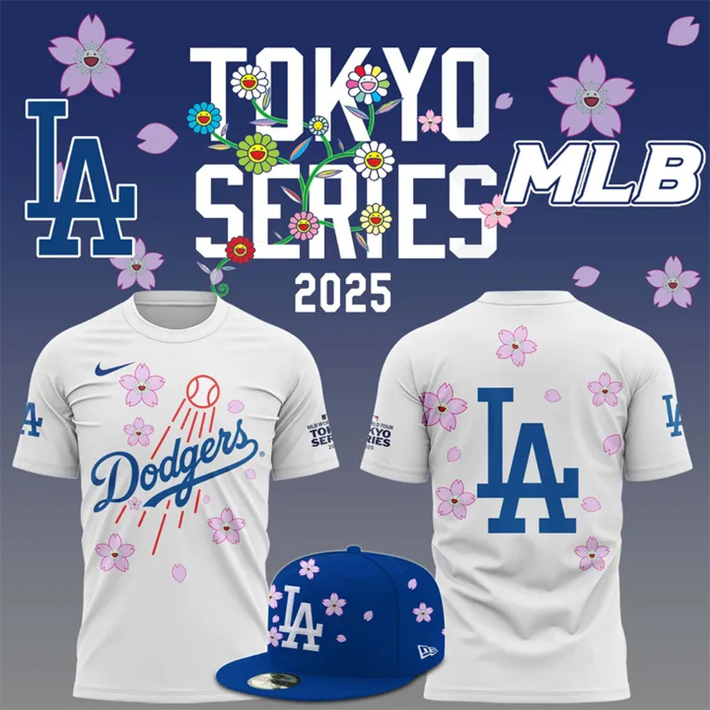 Los Angeles Dodgers x MLB Tokyo Series 2025 T-Shirt Baseball Player Gift Ideas