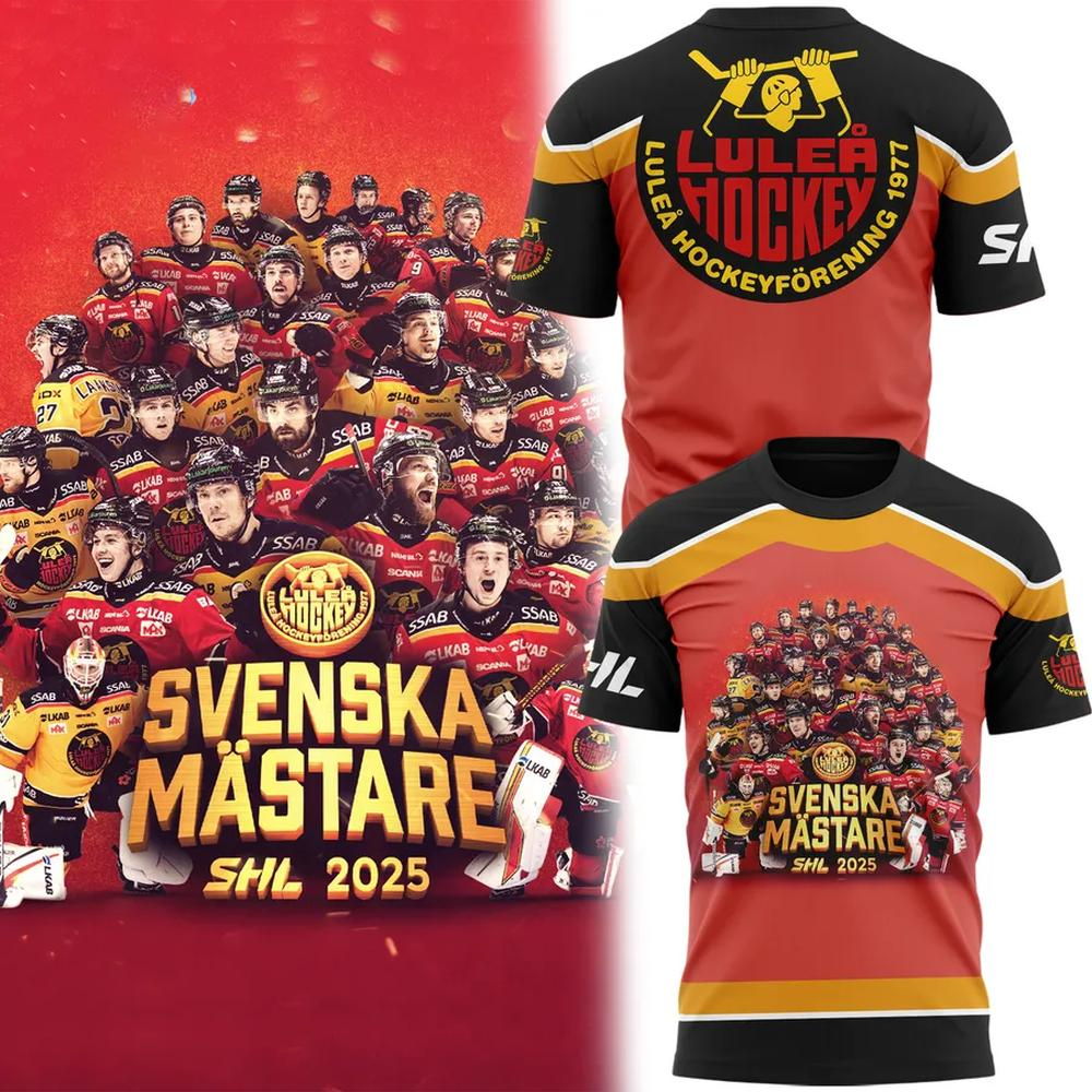 Lulea HF Svenska Mastare 2025 T-Shirt Lulea HF Merch Fathers Day Presents