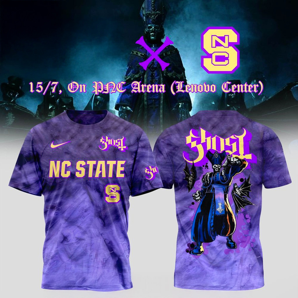 NC State X Ghost Band World Tour 2025 T-Shirt Fan Merch Gift Ideas For Husband