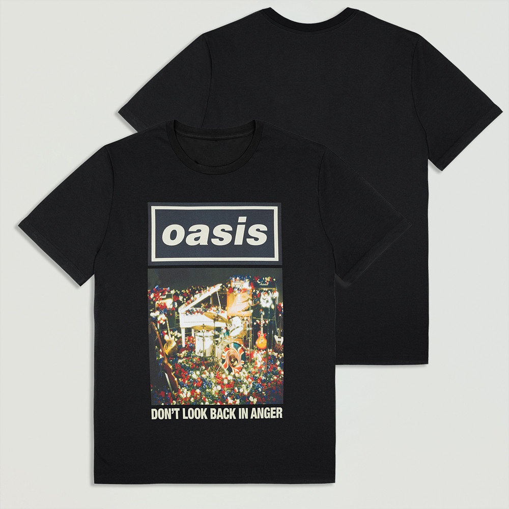 Oasis Live '25 Don'T Look Back In Anger Cover T-Shirt Black Unique Present For Music Admirers