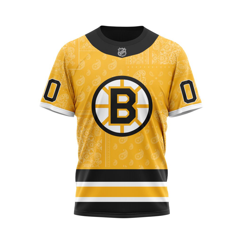 T-shirt Boston Bruins | Specialized Paisley Design V0122