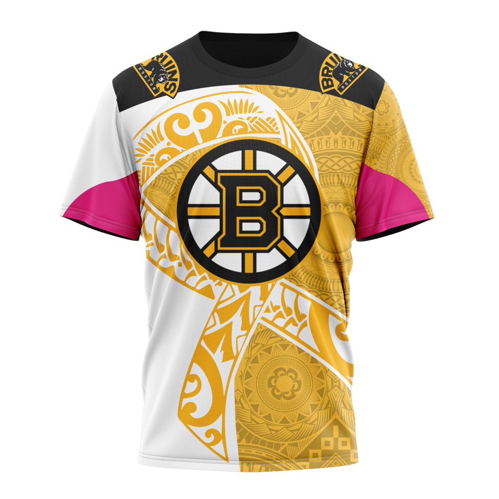 T-shirt Boston Bruins | Specialized Samoa Fights Cancer Jersey