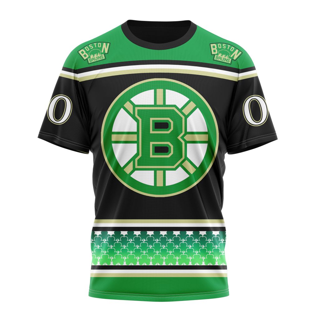 T-shirt Boston Bruins | Specialized Unisex Kits Hockey Celebrate St Patrick's Day V0122