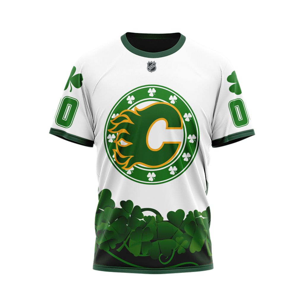 T-shirt Calgary Flames | Happy St.Patrick Days Jersey V0522