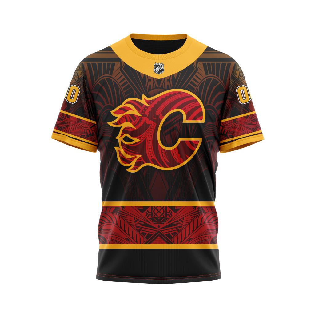 T-shirt Calgary Flames | Specialized Native With Samoa Culture V0222