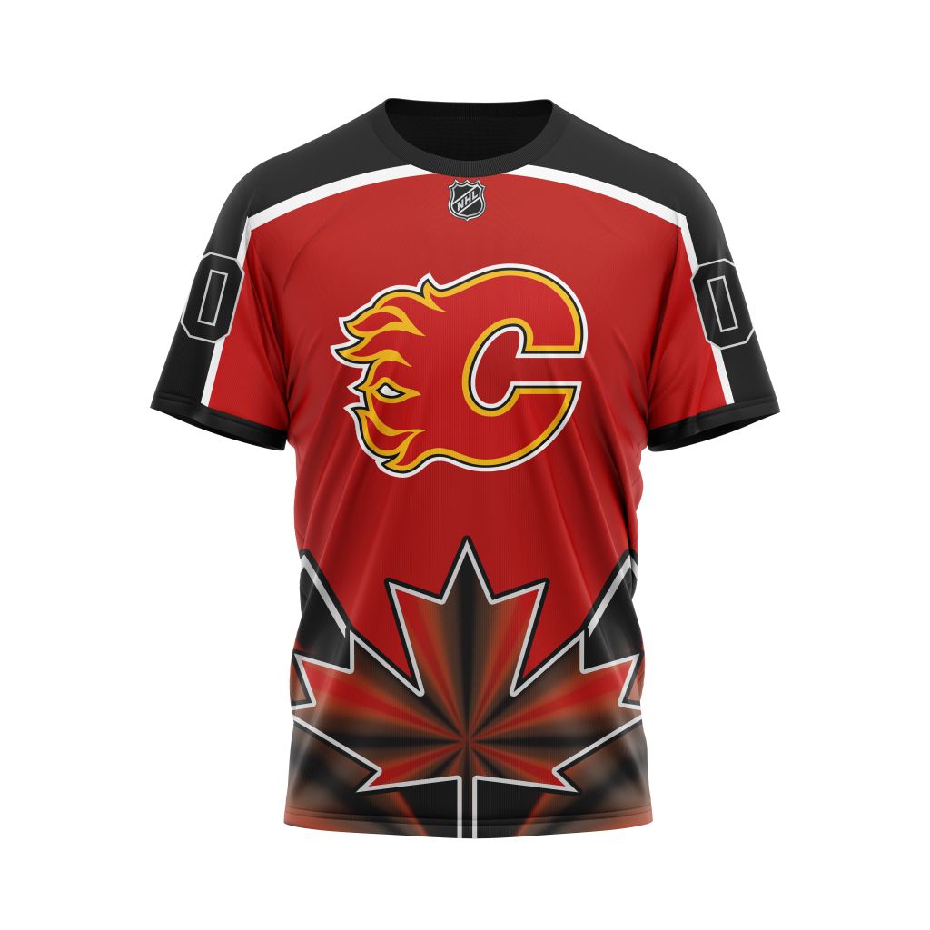 T-shirt Calgary Flames | With Beloved Canada Maple Leafs V0122