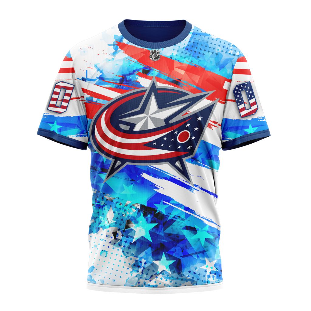T-shirt Columbus Blue Jackets | Special Concept For Independence Day ST2201