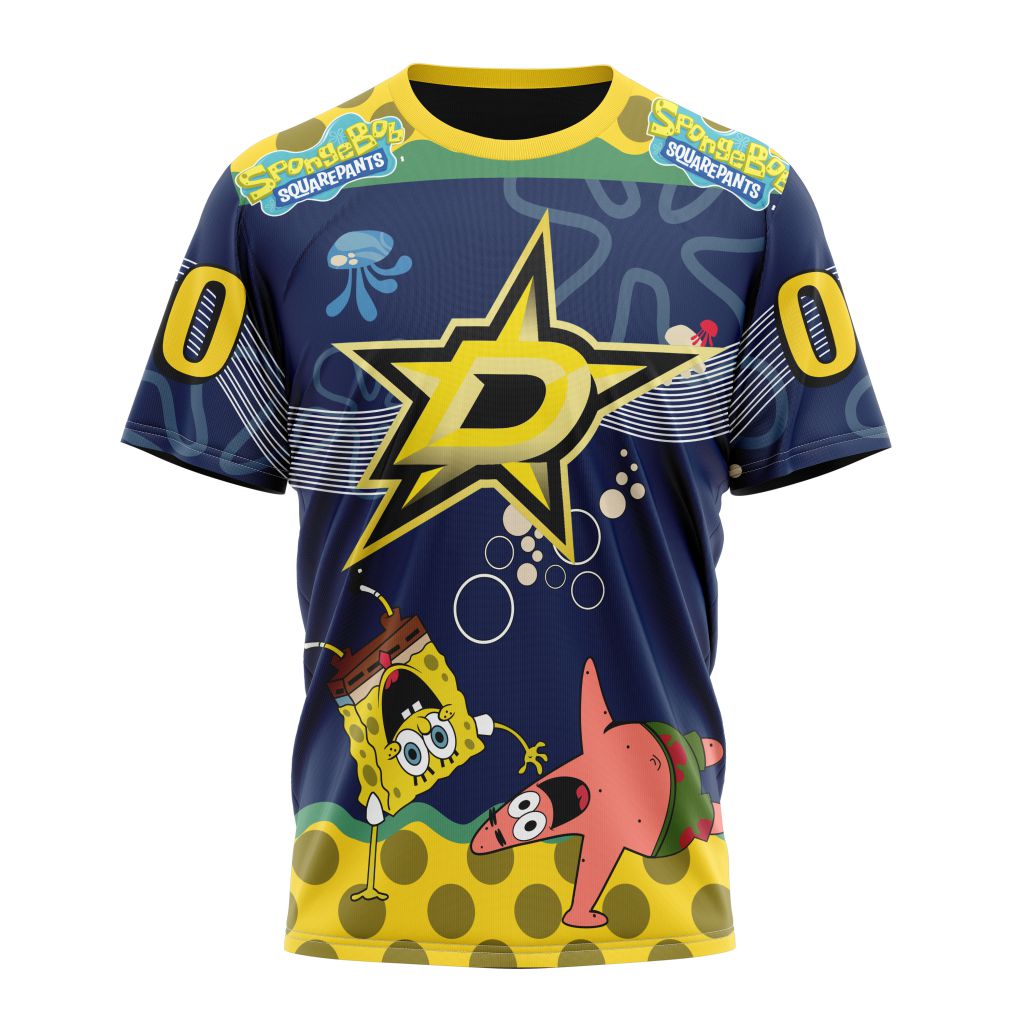T-shirt Dallas Stars | Specialized Jersey With SpongeBob