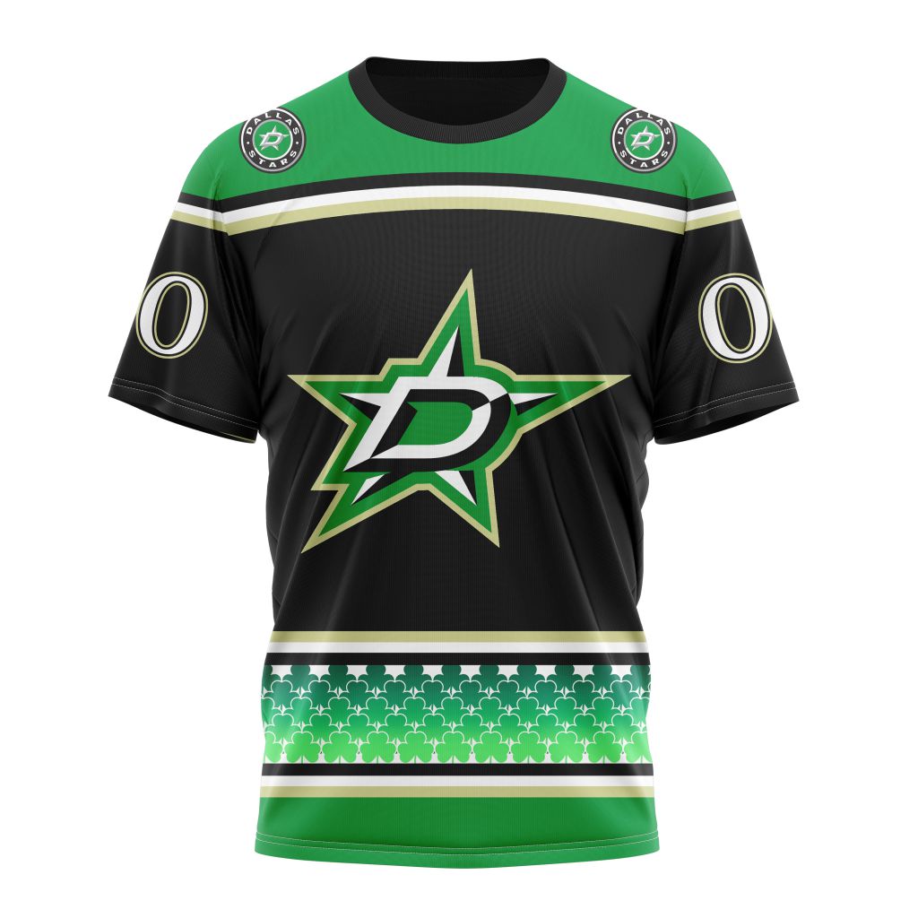 T-shirt Dallas Stars | Specialized Unisex Kits Hockey Celebrate St Patrick's Day V0122
