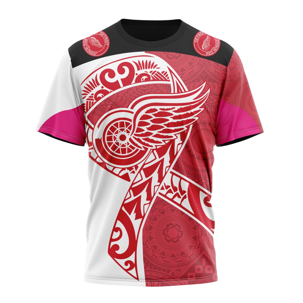 T-shirt Detroit Red Wings | Specialized Samoa Fights Cancer Jersey
