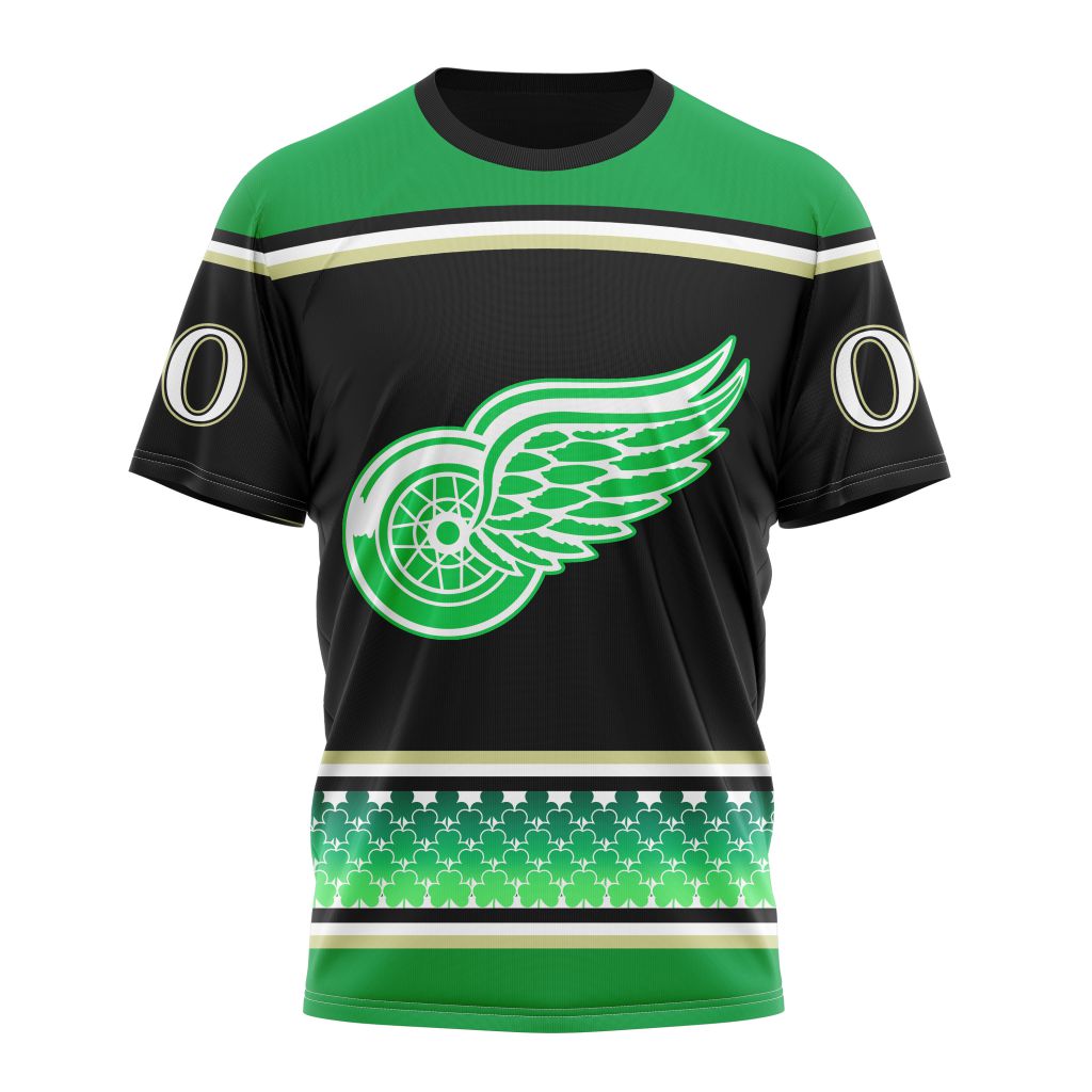 T-shirt Detroit Red Wings | Specialized Unisex Kits Hockey Celebrate St Patrick's Day V0122