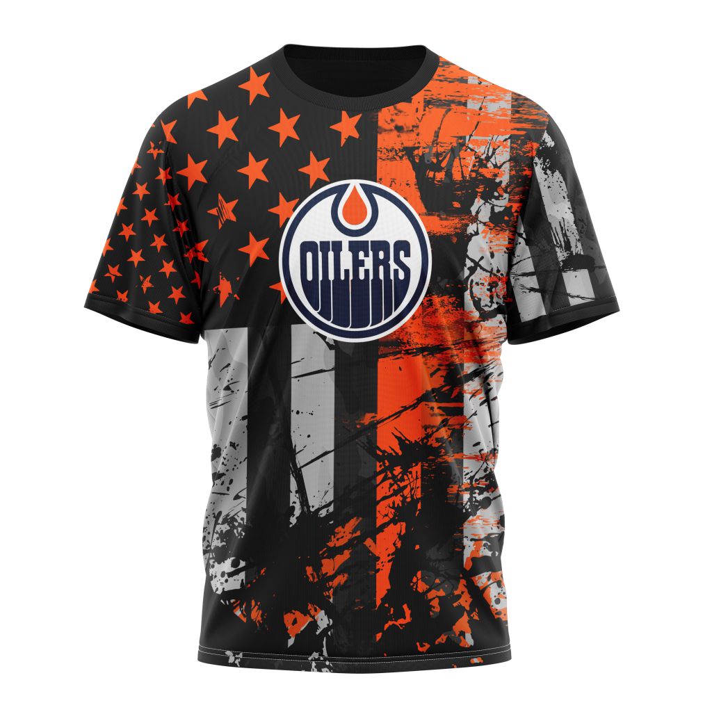 T-shirt Edmonton Oilers Specialized Jersey For America