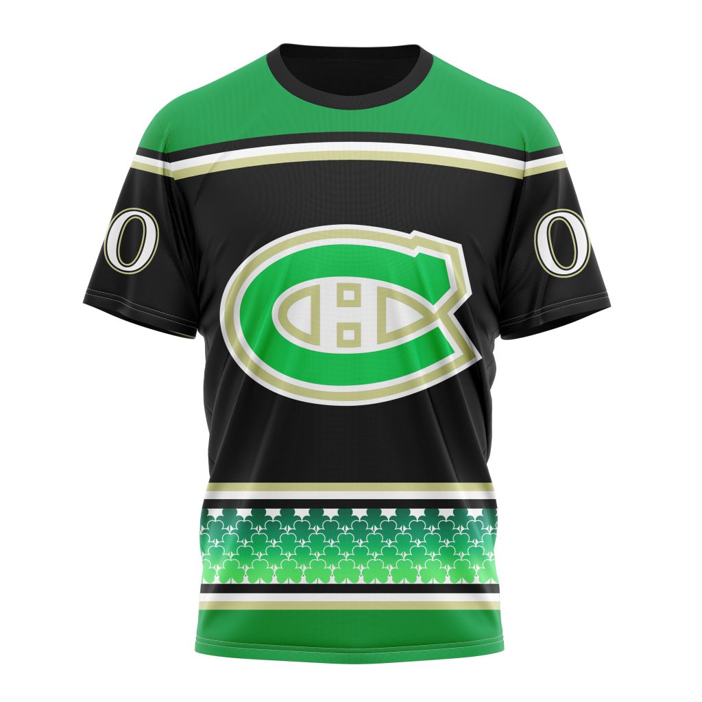 T-shirt Montreal Canadiens Specialized Hockey Celebrate St Patrick's Day V0122