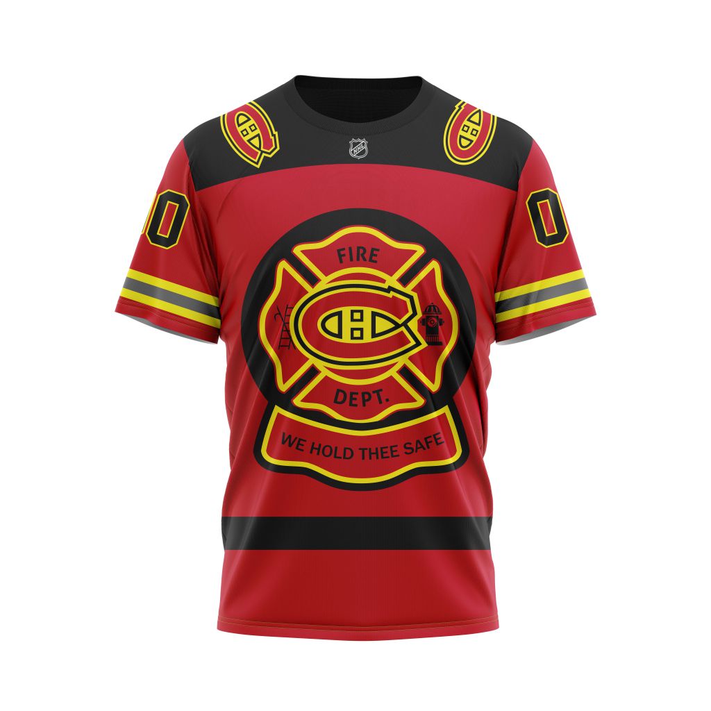 T-shirt Montreal Canadiens | Specialized Honorr Firefighter As Hero Of The Game V0422