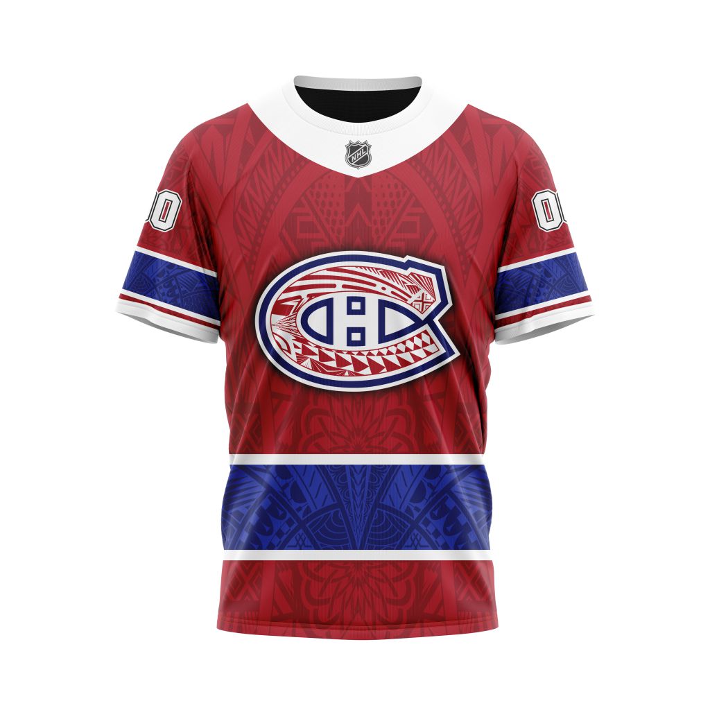 T-shirt Montreal Canadiens | Specialized Native With Samoa Culture V0222