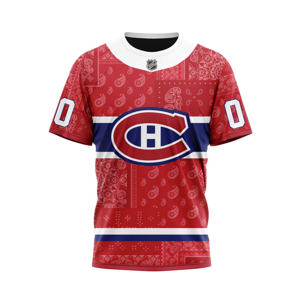 T-shirt Montreal Canadiens | Specialized Paisley Design V0122