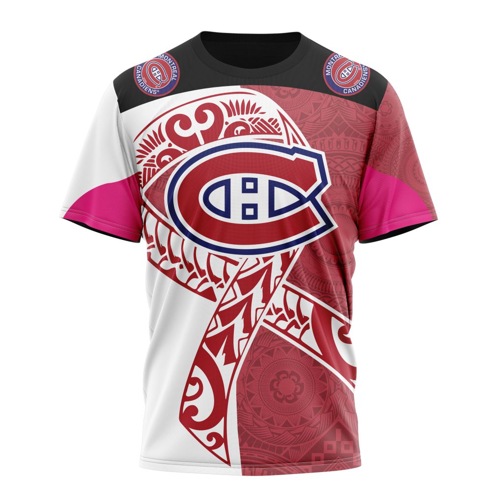 T-shirt Montreal Canadiens Specialized Samoa Fights Cancer Jersey