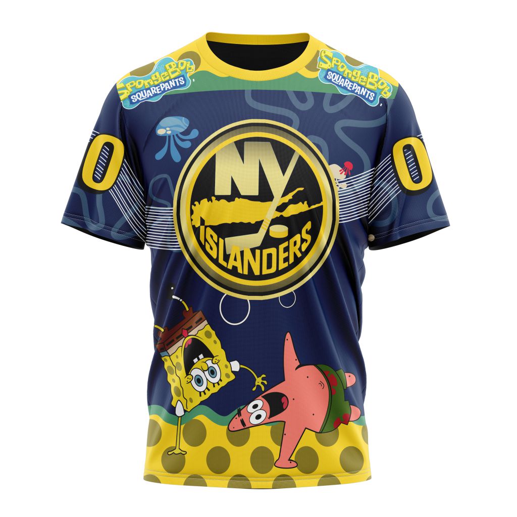 T-shirt New York Islanders | Specialized Jersey With SpongeBob