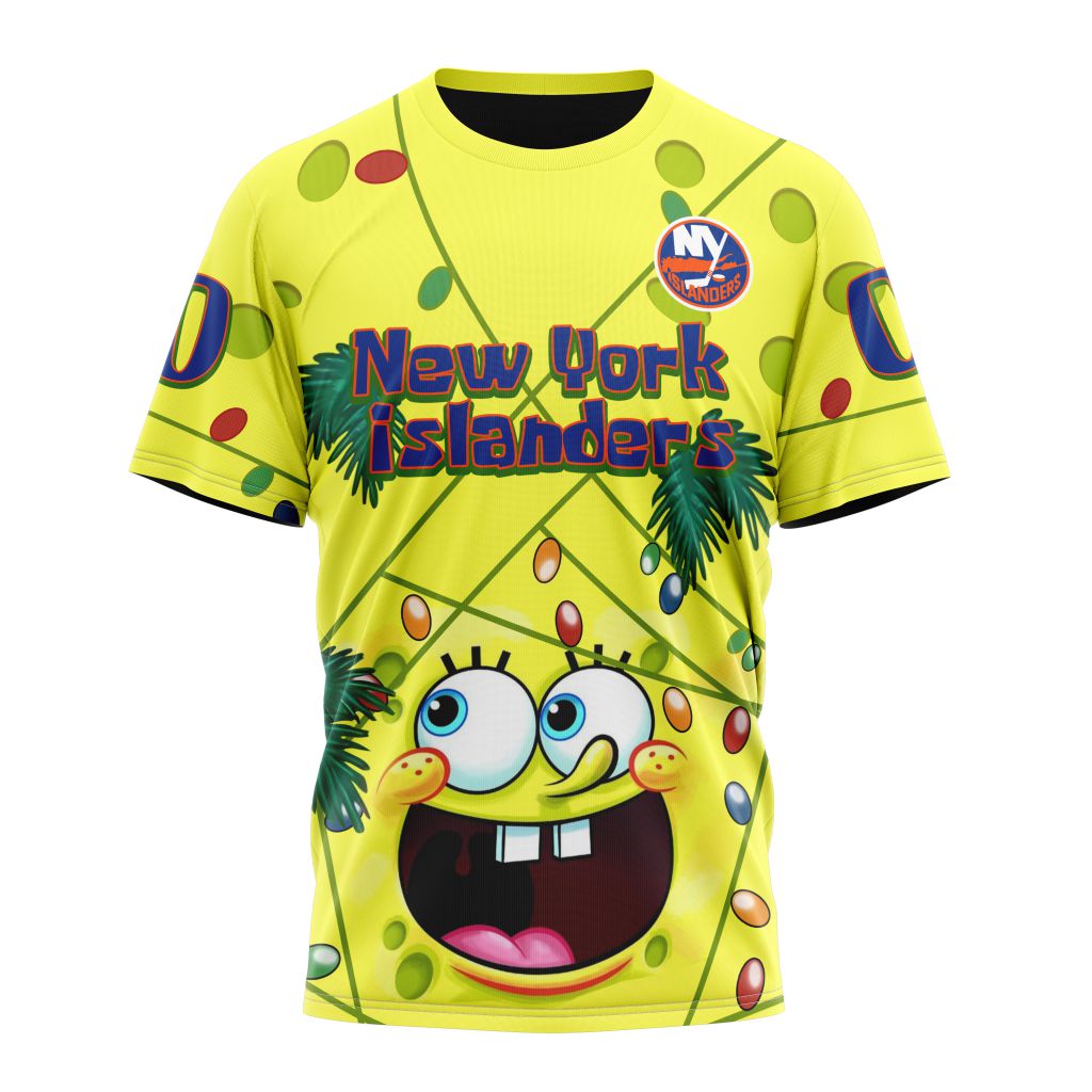 T-shirt New York Islanders | Specialized Jersey With SpongeBob V0122