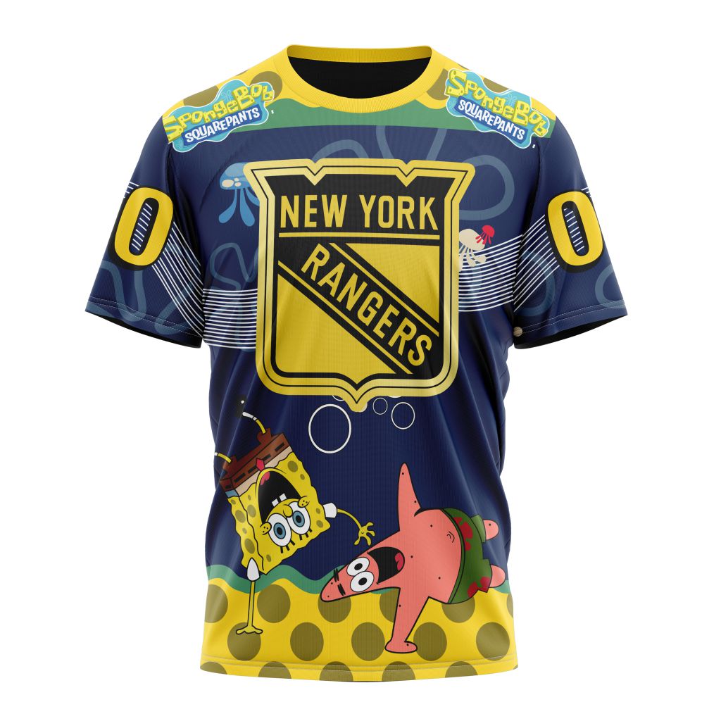 T-shirt New York Rangers | Specialized Jersey With SpongeBob