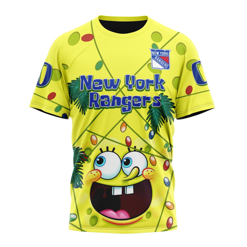 T-shirt New York Rangers | Specialized Jersey With SpongeBob V0122
