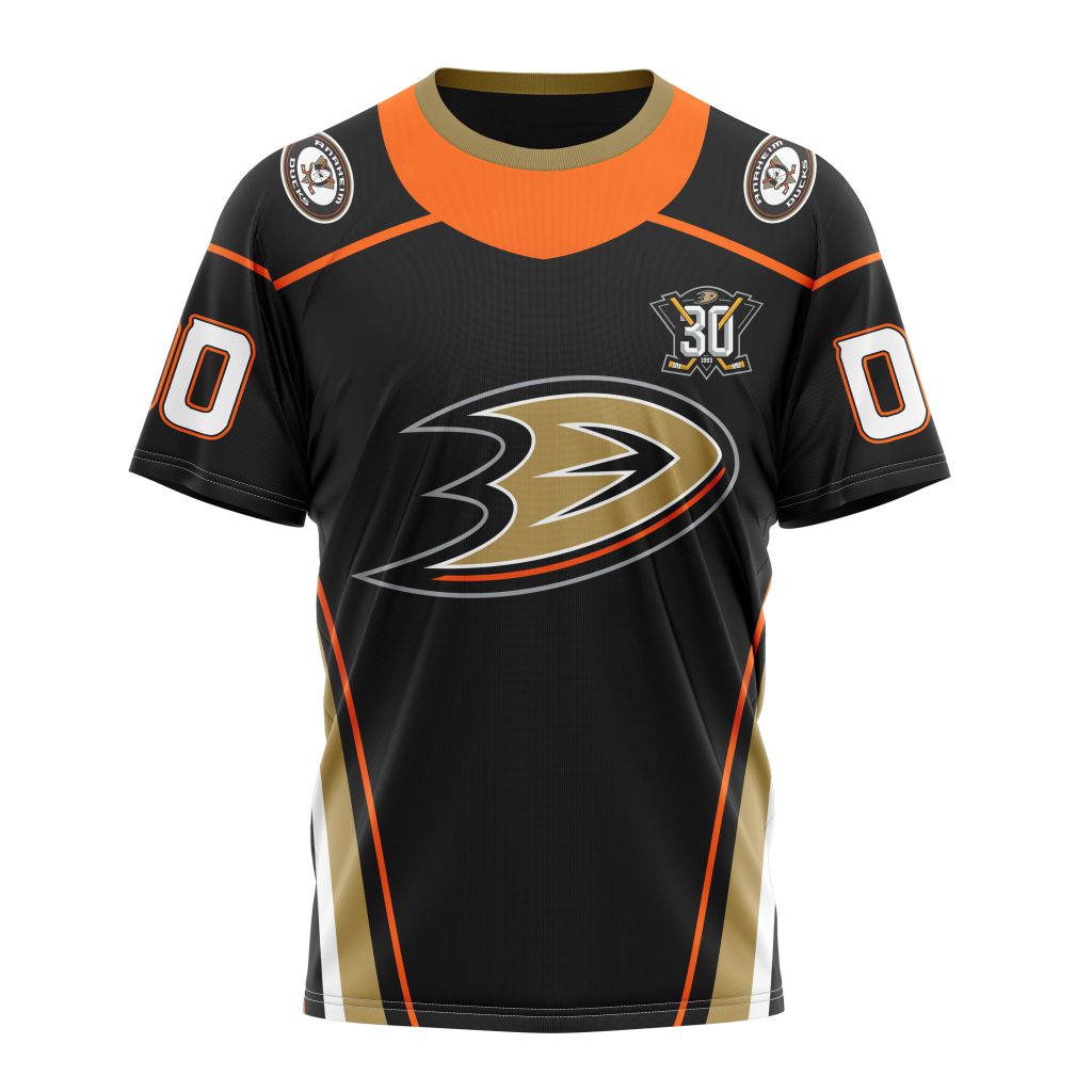 T-shirt NHL Anaheim Ducks 2023 Personalized Home With 30th Anniversary Logo