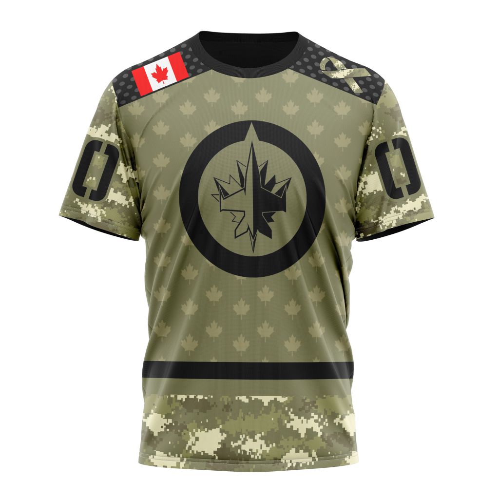 T-shirt NHL Winnipeg Jets Special Camo Military Appreciation ST2201