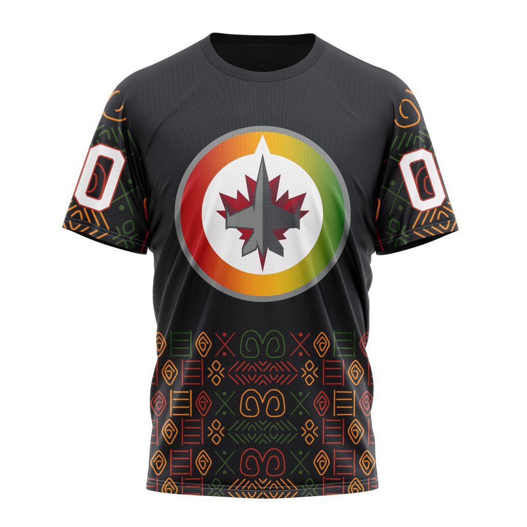 T-shirt NHL Winnipeg Jets Special Design For Black History Month ST2401