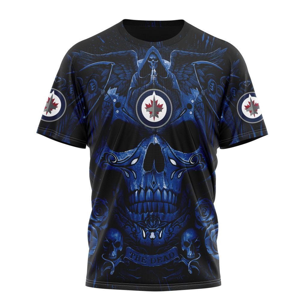 T-shirt NHL Winnipeg Jets Special Design With Skull Art ST2203